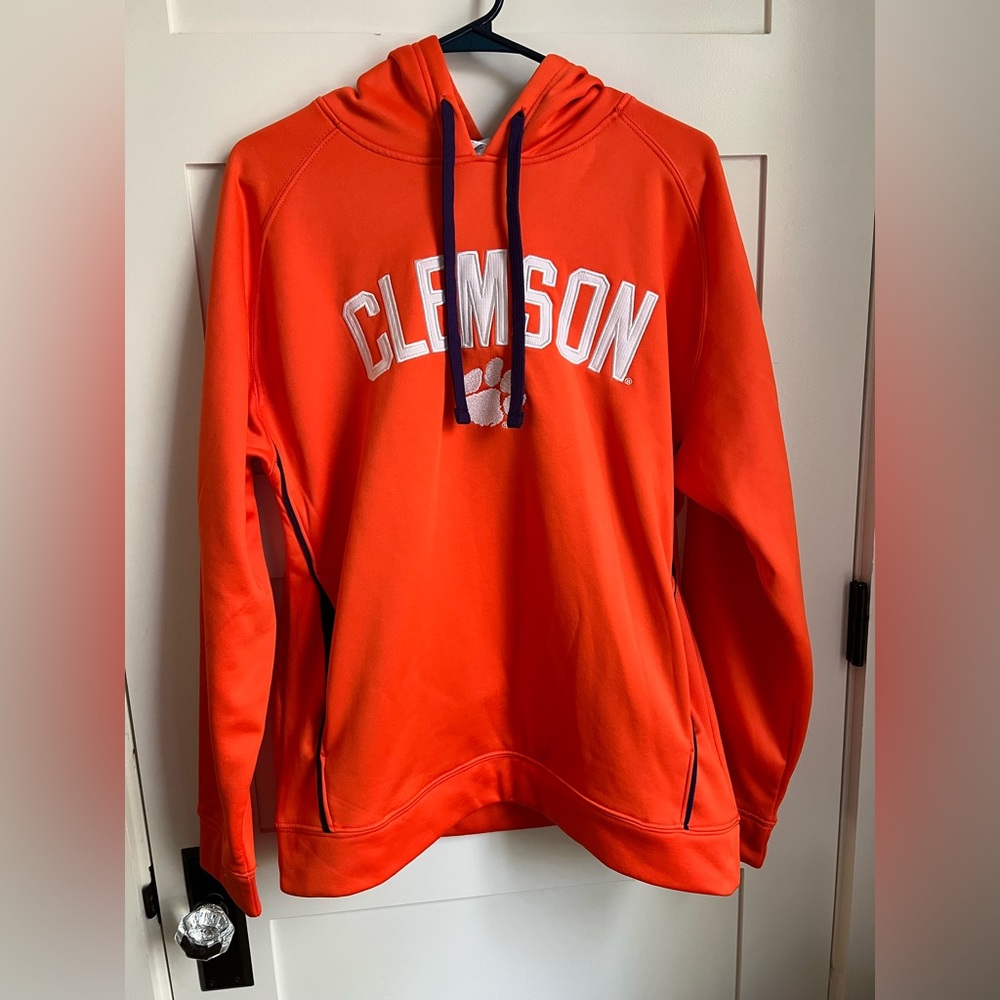 Clemson Tigers Fleece‎ Hoodie NWOT Orange Purple Men's M Collegiate